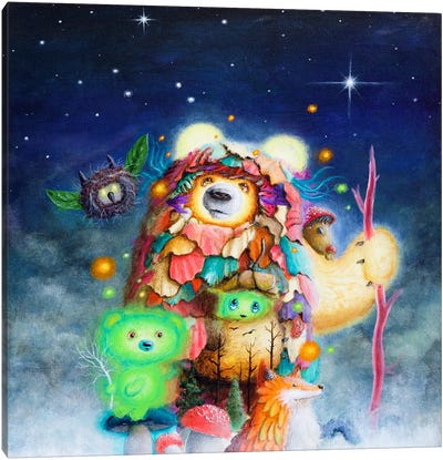 Search Party Canvas Art Print - Illuminated Dreamscapes