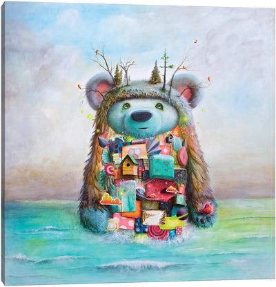The Adventure Canvas Art Print - Unlikely Friends