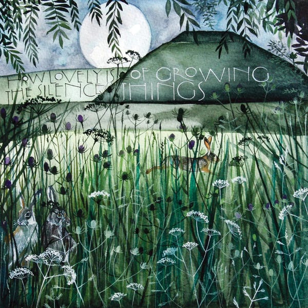 Big Prints & Large Wall Art - Canvas Prints: How Lovely Is The Silence Of Growing Things by Sam Cannon Art