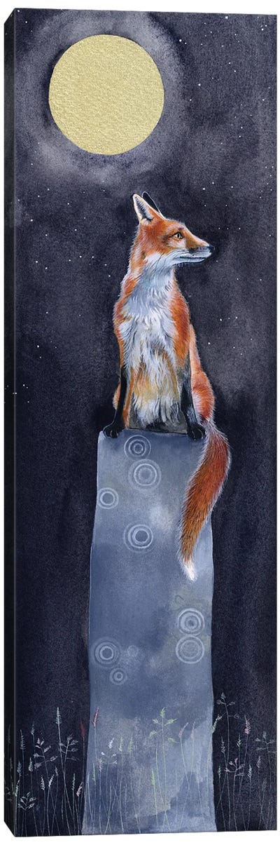 Fox II Canvas Art Print - Moon Art