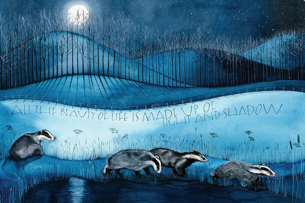 Badgers: All The Beauty Of Life by Sam Cannon Art