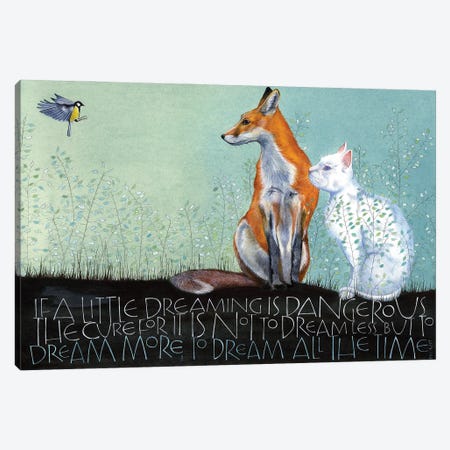 If A Little Dreaming Is Dangerous Canvas Print #SCN35} by Sam Cannon Art Canvas Print