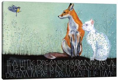 If A Little Dreaming Is Dangerous Canvas Art Print - Sam Cannon Art