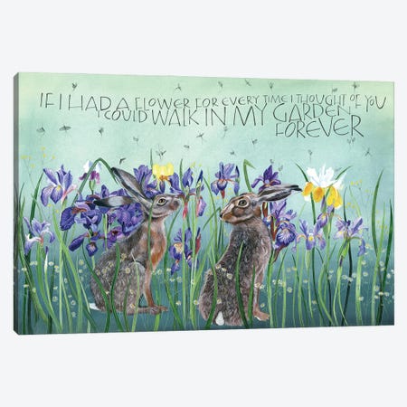 If I Had A Flower Canvas Print #SCN36} by Sam Cannon Art Canvas Print