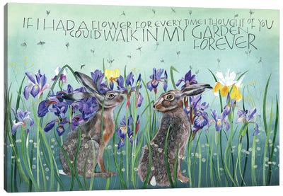 If I Had A Flower Canvas Art Print - Sam Cannon Art