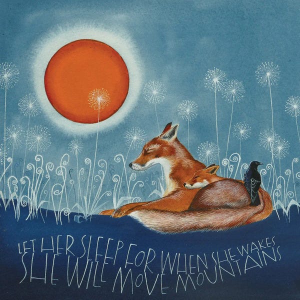 Foxes: Let Her Sleep by Sam Cannon Art
