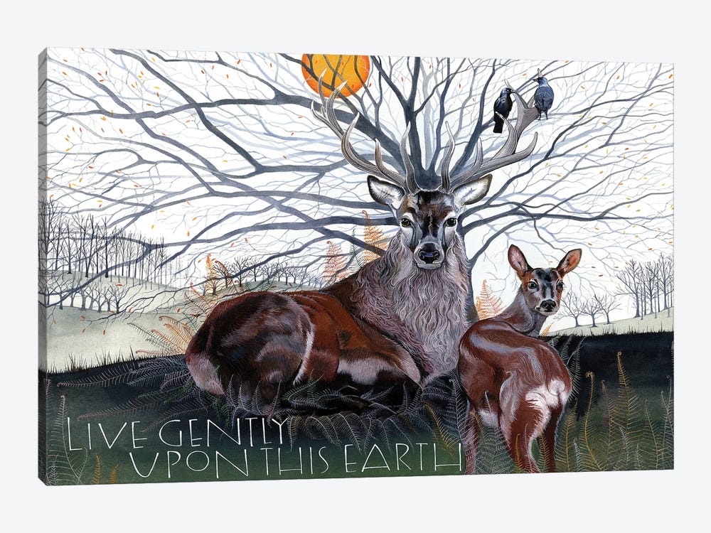 Live Gently Upon This Earth by Sam Cannon Art 1-piece Canvas Art