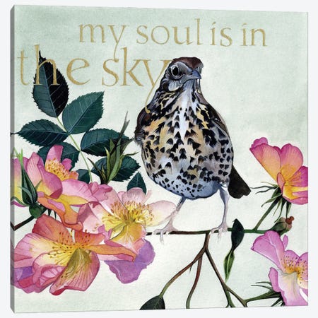 My Soul Is In The Sky Canvas Print #SCN46} by Sam Cannon Art Canvas Artwork