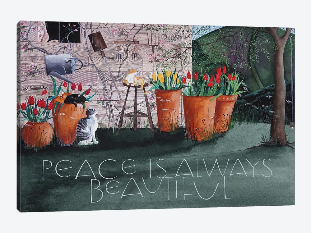 Peace Is Always Beautiful by Sam Cannon Art 1-piece Canvas Print