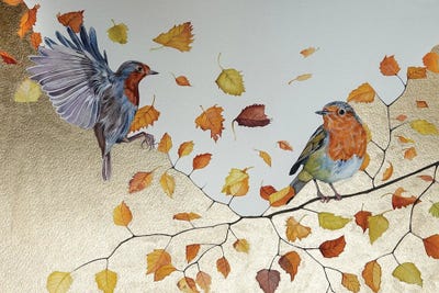 Robins by Sam Cannon Art canvas print