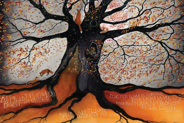 Refreshing Workspace: Fox Family by Sam Cannon Art