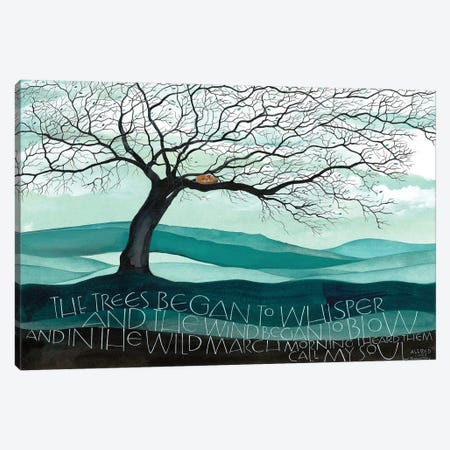 Trees Began To Whisper Canvas Print #SCN76} by Sam Cannon Art Canvas Art Print
