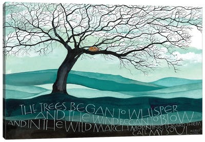 Trees Began To Whisper Canvas Art Print - Sam Cannon Art