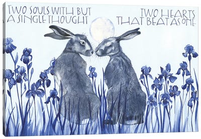 Two Souls Canvas Art Print - Bluebonnet Art
