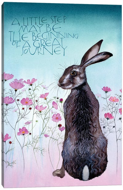 A Little Step May Be The Beginning Canvas Art Print - Sam Cannon Art