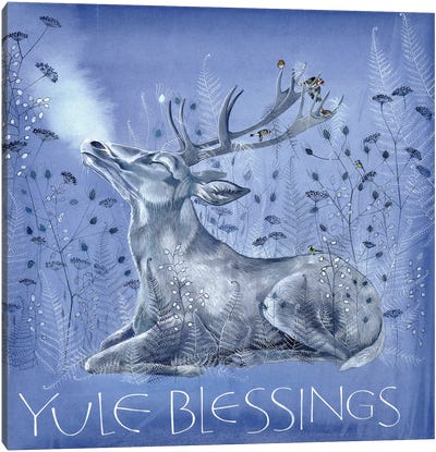 Yule Blessings Canvas Art Print - Sam Cannon Art