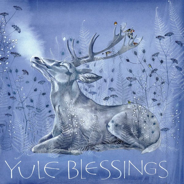 Christmas Signs & Sentiments: Yule Blessings by Sam Cannon Art