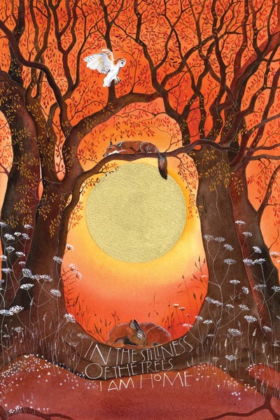 Foxes: Stillness Of The Trees by Sam Cannon Art