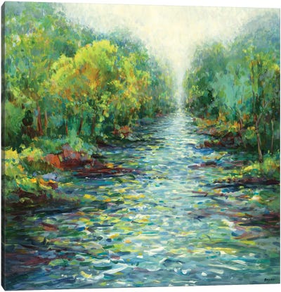 River Mist Canvas Art Print