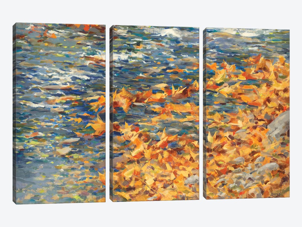Autumn Creek by Scott Brems 3-piece Canvas Artwork