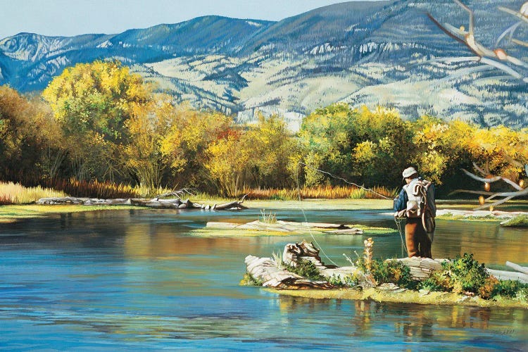 Changing Flies Early Fall by Shirley Cleary wall art