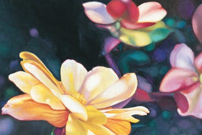 Almost Perfect Flowers by Shirley Cleary multi panel art