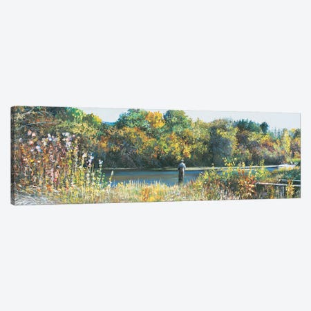 Fall Spring Creek Canvas Print #SCY24} by Shirley Cleary Art Print