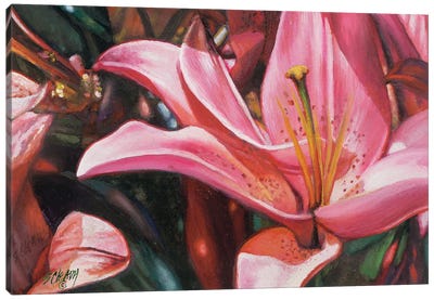 Flowers Series Lily II Canvas Art Print - Lily Art