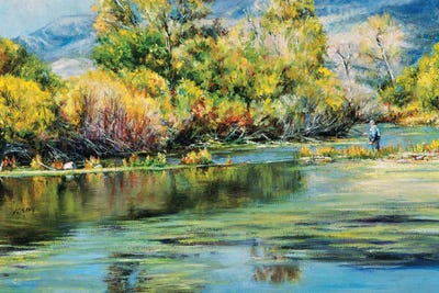 Autumn Reflections by Shirley Cleary canvas print
