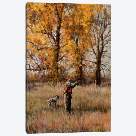 Hunting With Spaniels Canvas Print #SCY50} by Shirley Cleary Art Print