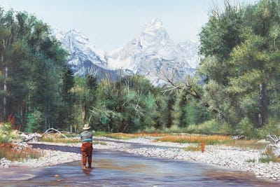 Snake River Near Cottonwood Creek by Shirley Cleary canvas print