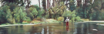 Casting To A Big One by Shirley Cleary multi panel art