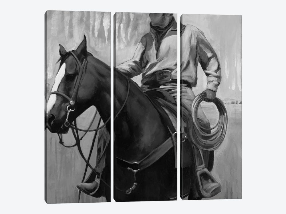 The Search II In Black & White by Stacy DAguiar 3-piece Canvas Wall Art