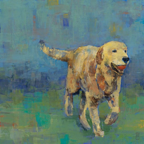 Golden Retrievers: Play Time II by Stacy D'Aguiar