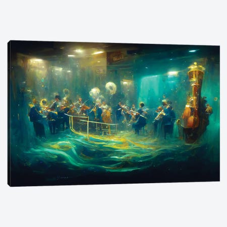 FantaSEA Orchestra Canvas Print #SDB21} by Beth Sheridan Canvas Wall Art