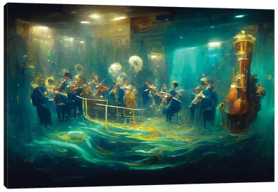 FantaSEA Orchestra Canvas Art Print - Cello Art