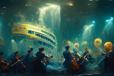FantaSEA Orchestral Symphony by Beth Sheridan canvas print