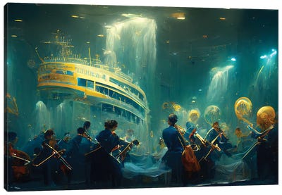 FantaSEA Orchestral Symphony Canvas Art Print - Cello Art