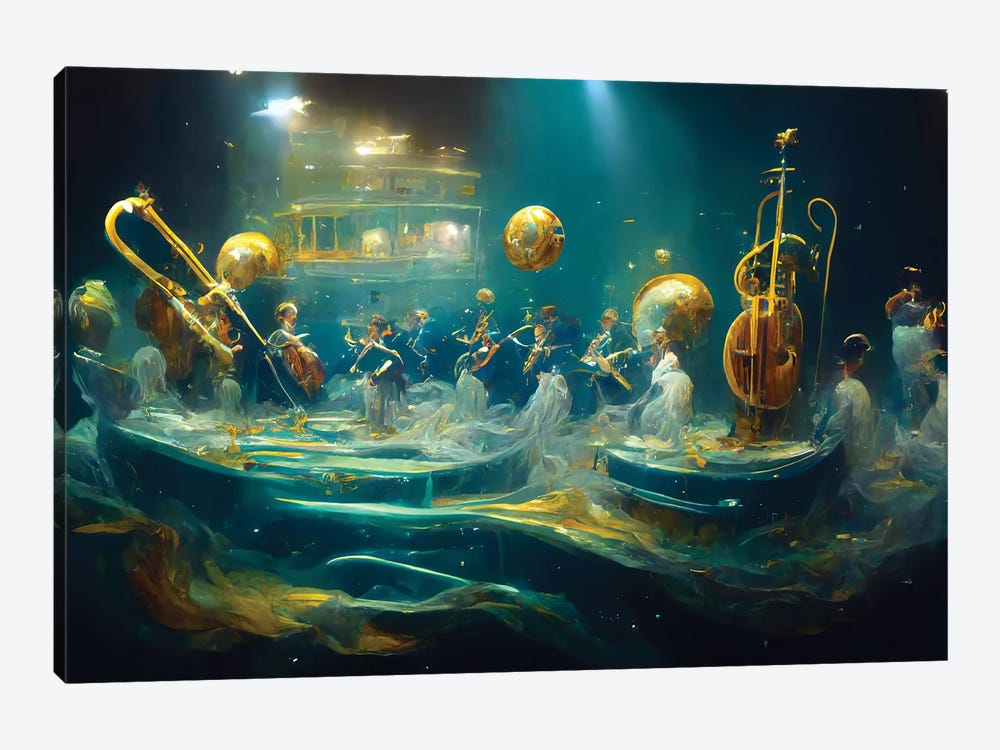 FantaSEA Symphony In G by Beth Sheridan 1-piece Canvas Art Print