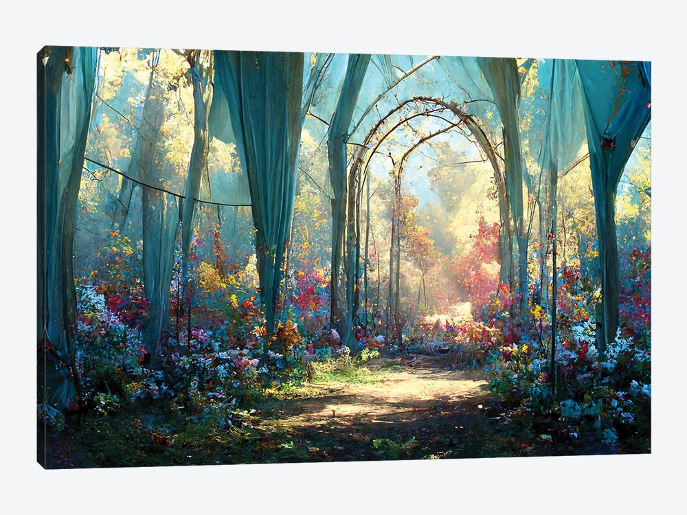 Magical Forest Path by Beth Sheridan 1-piece Canvas Artwork