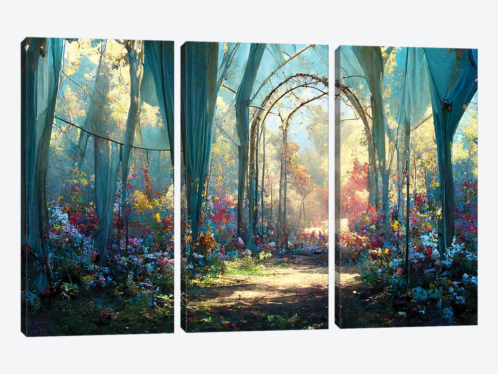 Magical Forest Path by Beth Sheridan 3-piece Canvas Art