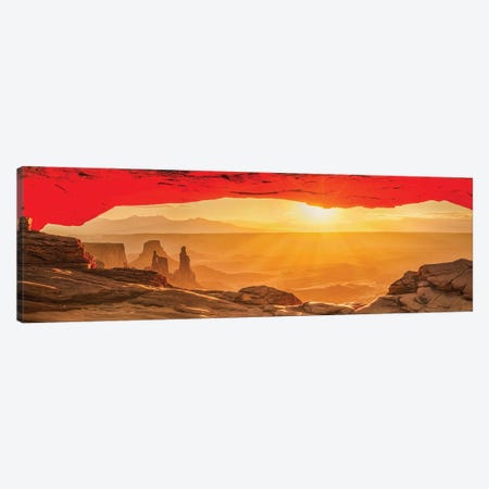 Mesa Arch Sun flare II Canvas Print #SDB51} by Beth Sheridan Canvas Art Print