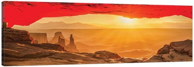 Mesa Arch Sun flare II Canvas Art Print - Cliff Art