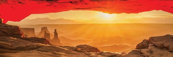 Rocky Mountains: Mesa Arch Sun flare II by Beth Sheridan