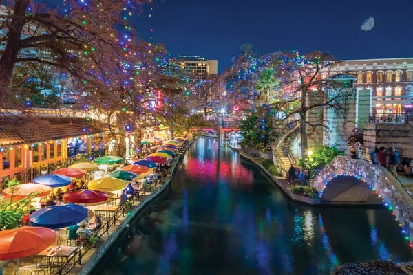 Umbrellas: San Antonio Holiday by Beth Sheridan