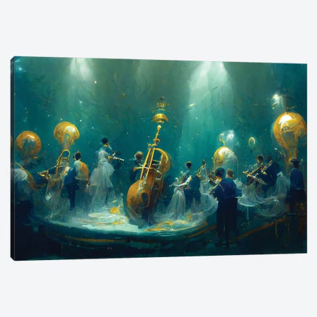Symphonic Sounds of the Ocean Canvas Print #SDB62} by Beth Sheridan Canvas Art