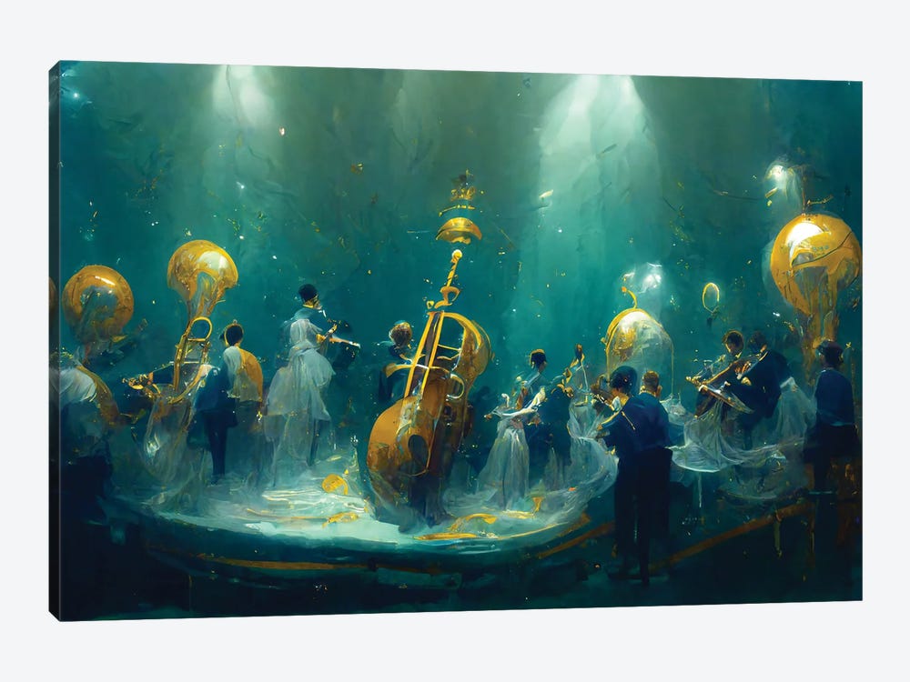 Symphonic Sounds of the Ocean by Beth Sheridan 1-piece Canvas Art Print