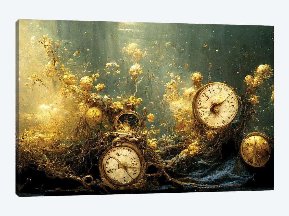 Time Flows There by Beth Sheridan 1-piece Canvas Art Print