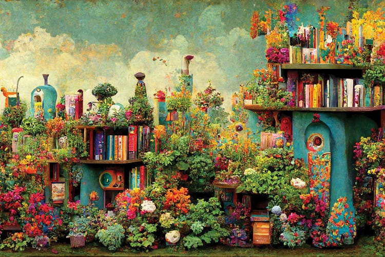 Where The Books Grow by Beth Sheridan wall art