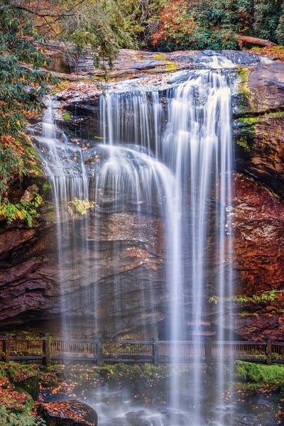 Beth Sheridan: Smoky Mountains Autumn Waterfall by Beth Sheridan